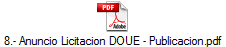 8.- Anuncio Licitacion DOUE - Publicacion.pdf