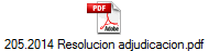 205.2014 Resolucion adjudicacion.pdf