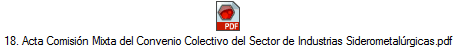 18. Acta Comisin Mixta del Convenio Colectivo del Sector de Industrias Siderometalrgicas.pdf