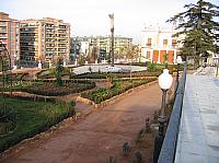 Vista de los jardines