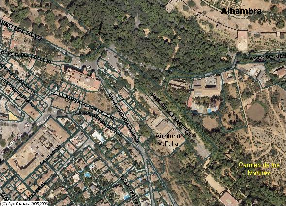 Paseo de los Martires. Archivo junto Auditorio M. de Falla Paseo de los Martires. Archivo junto Auditorio M. de Falla