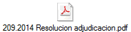 209.2014 Resolucion adjudicacion.pdf