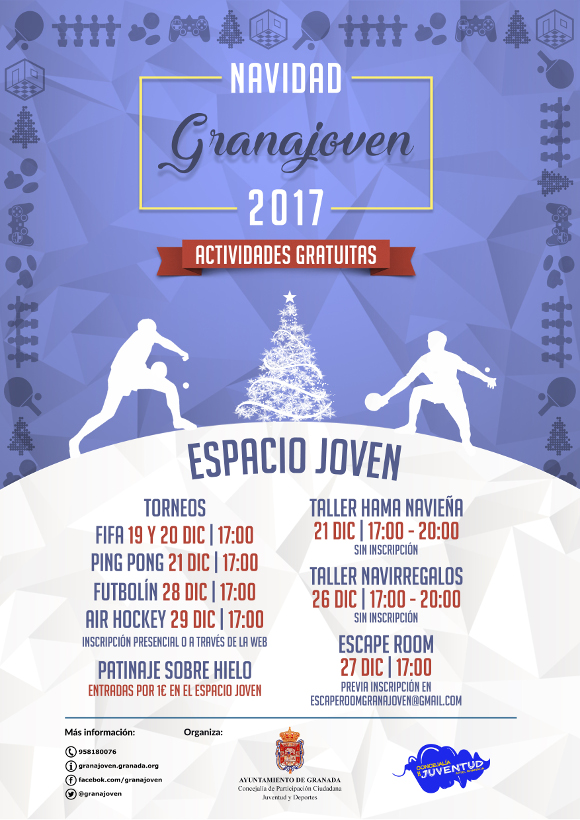 Navidad GranaJoven en el ESPACIO JOVEN. Torneos. 
