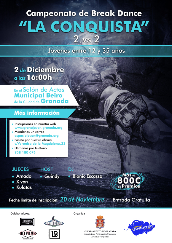 ©Ayto.Granada: Enredate: Campeonato Break Dance