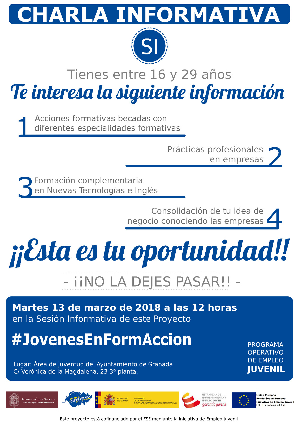 ©Ayto.Granada: Enredate: Charla Informativa