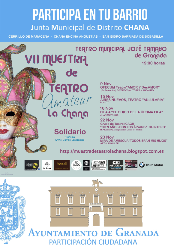 ©Ayto.Granada: Enredate: VII Muestra Teatro Amateur Chana