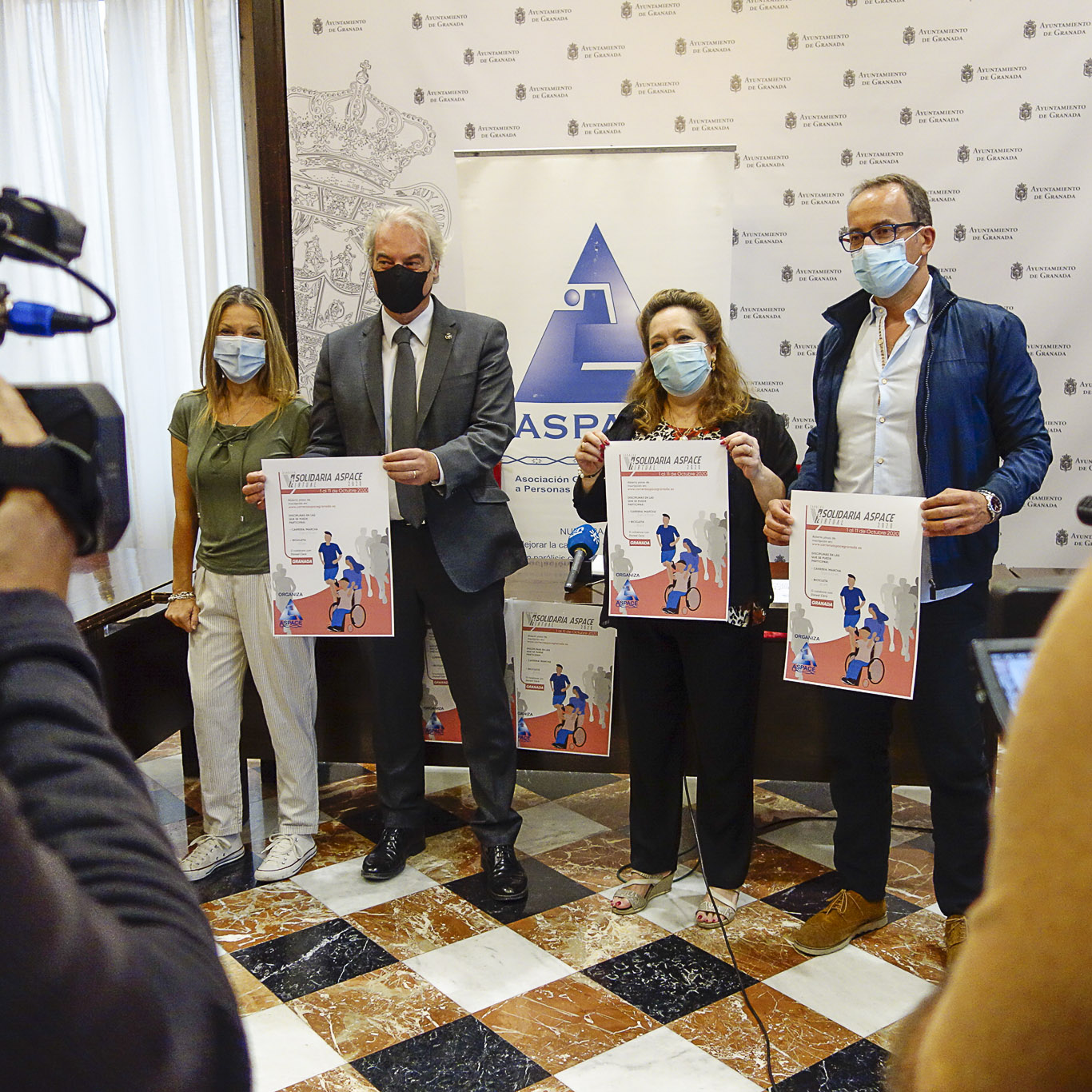 ©Ayto.Granada: Aspace presenta en el Ayuntamiento la V Marcha por la Parlisis Cerebral que este ao tendr formato virtural