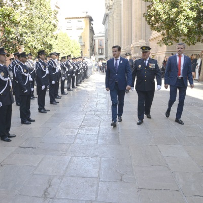 ©Ayto.Granada: El alcalde preside los actos de la festividad de la polica local, el ngel Custodio