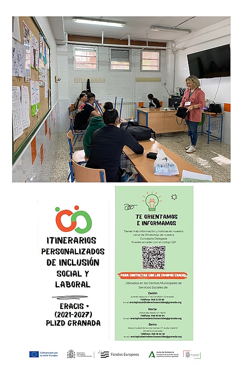 &copy;Ayto.Granada: Charla Informativa Programa ERACIS+ IES La Paz