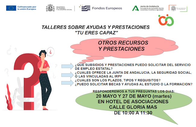 ©Ayto.Granada: Talleres sobre ayudas y prestaciones: Otros recursos y prestaciones