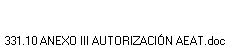 331.10 ANEXO III AUTORIZACI�N AEAT.doc