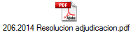 206.2014 Resolucion adjudicacion.pdf