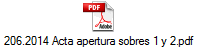 206.2014 Acta apertura sobres 1 y 2.pdf