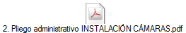 2. Pliego administrativo INSTALACI�N C�MARAS.pdf