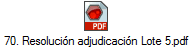 70. Resoluci�n adjudicaci�n Lote 5.pdf