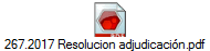 267.2017 Resolucion adjudicaci�n.pdf