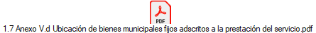 1.7 Anexo V.d Ubicaci�n de bienes municipales fijos adscritos a la prestaci�n del servicio.pdf