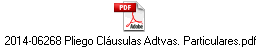 2014-06268 Pliego Cl�usulas Adtvas. Particulares.pdf