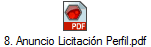 8. Anuncio Licitacin Perfil.pdf