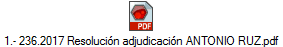 1.- 236.2017 Resoluci�n adjudicaci�n ANTONIO RUZ.pdf