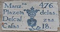 Numeracin del edificio en su ubicacin original