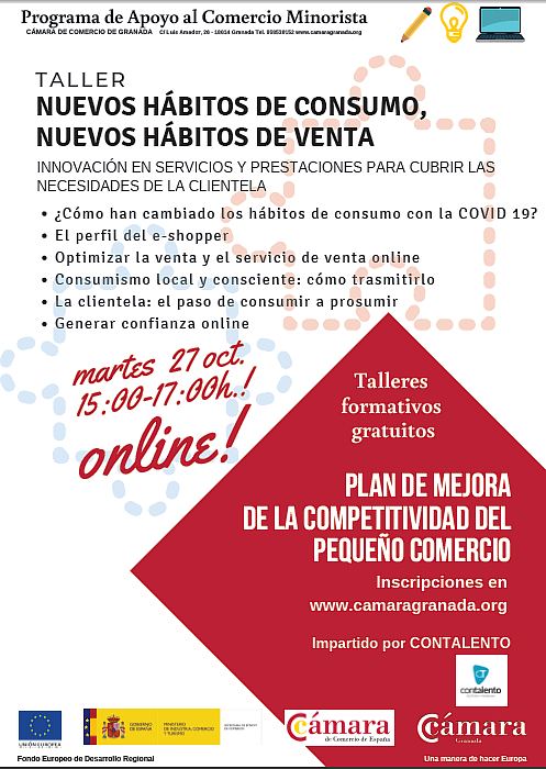 &copy;Ayto.Granada: cartel curso nuevos habitos consumo