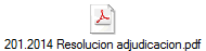 201.2014 Resolucion adjudicacion.pdf