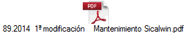 89.2014  1� modificaci�n    Mantenimiento Sicalwin.pdf