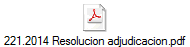 221.2014 Resolucion adjudicacion.pdf