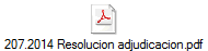 207.2014 Resolucion adjudicacion.pdf
