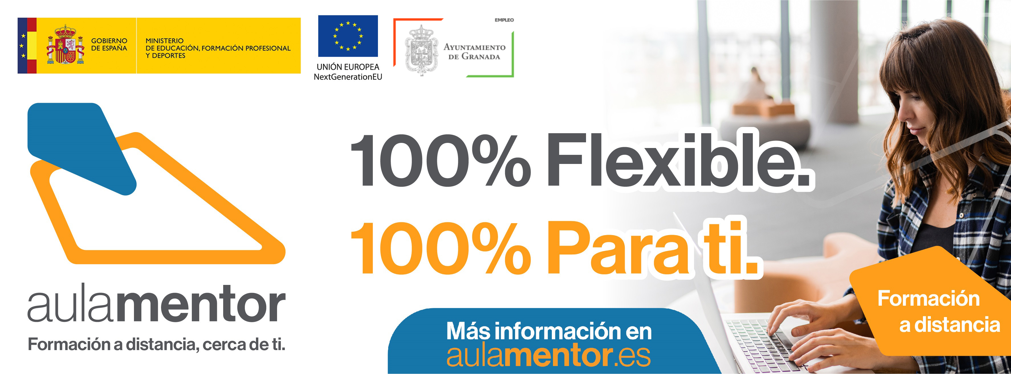 ©Ayto.Granada: banner grande Aula mentor 2025