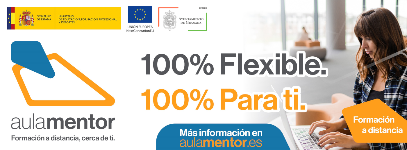 &copy;Ayto.Granada: banner grande Aula mentor 2025