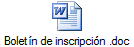 Bolet�n de inscripci�n .doc
