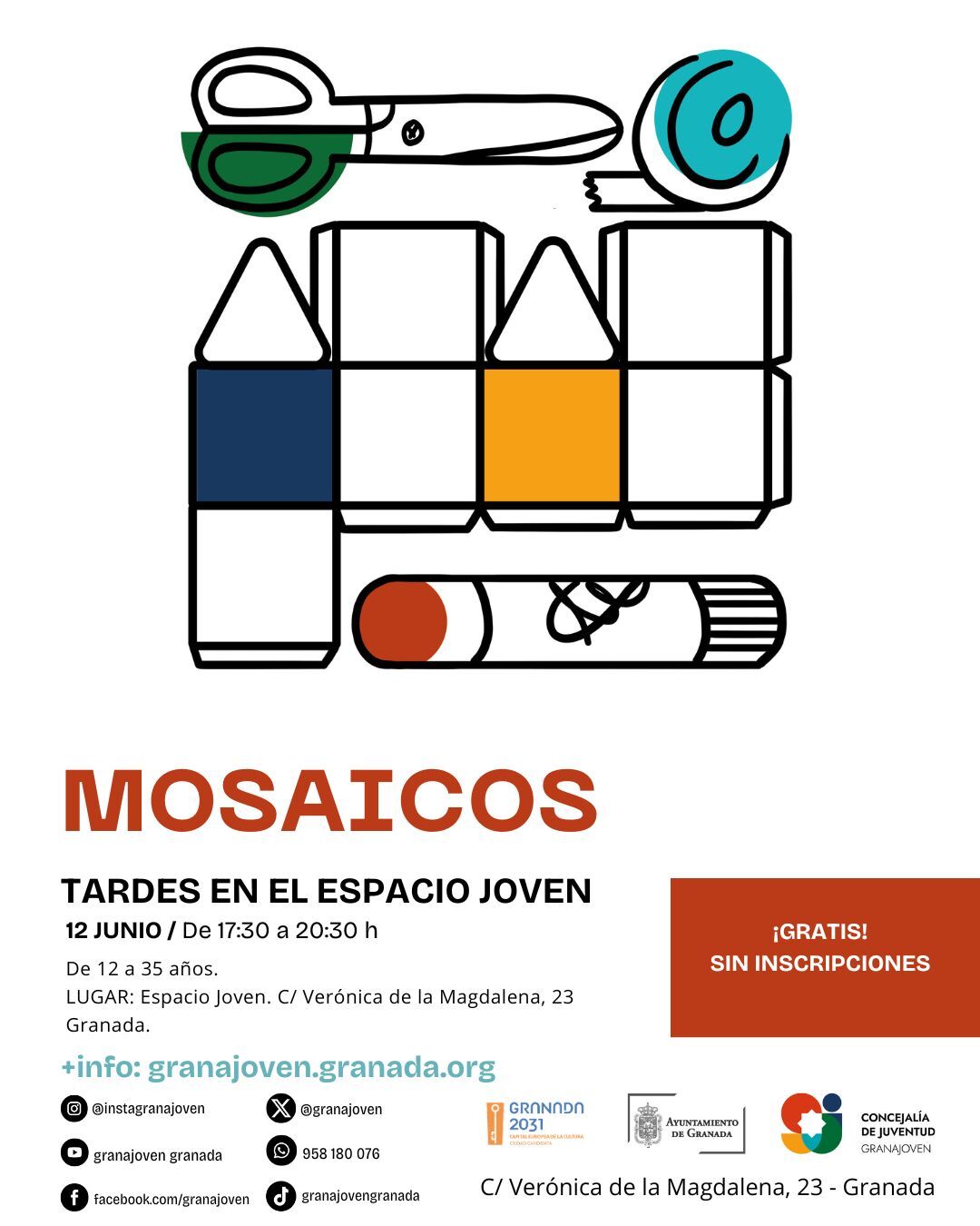 Tardes en el Espacio Joven - taller CREACI�N MOSAICOS 
