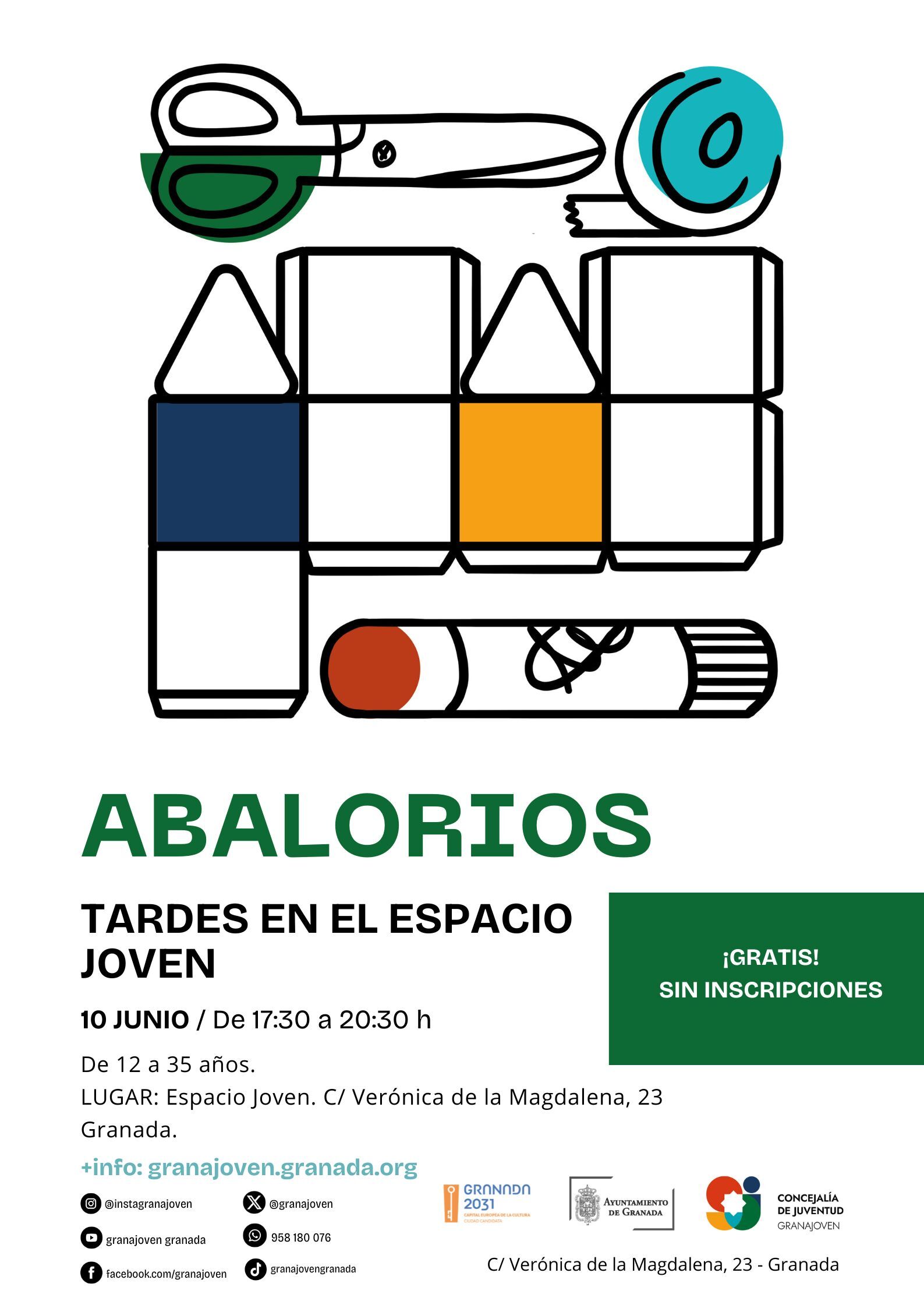 Tardes en el Espacio Joven - taller de abalorios