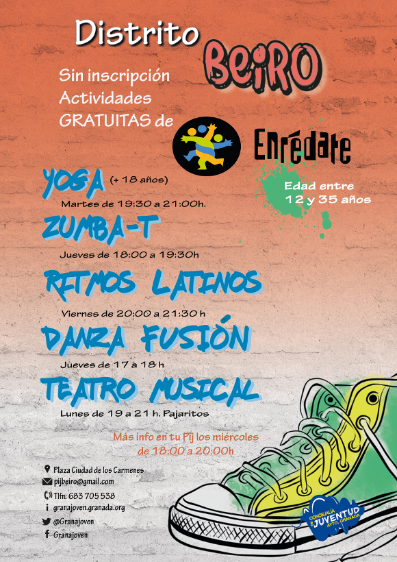 &copy;Ayto.Granada: Enredate: Enr�date Beiro