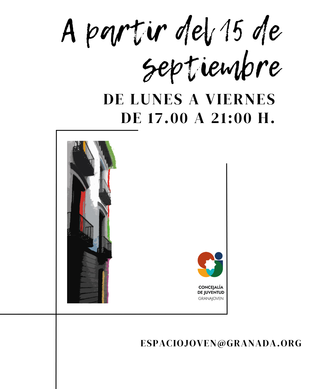 ESPACIO JOVEN - Abrimos el 15 de septiembre