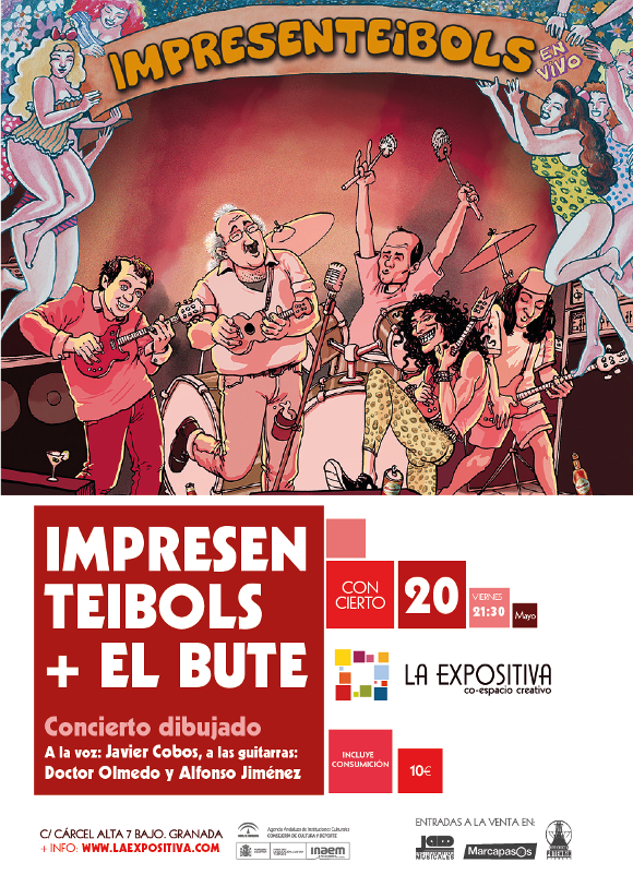 ©Ayto.Granada: Enredate: IMPRESENTEIBOLS + EL BUTE “Concierto dibujado”