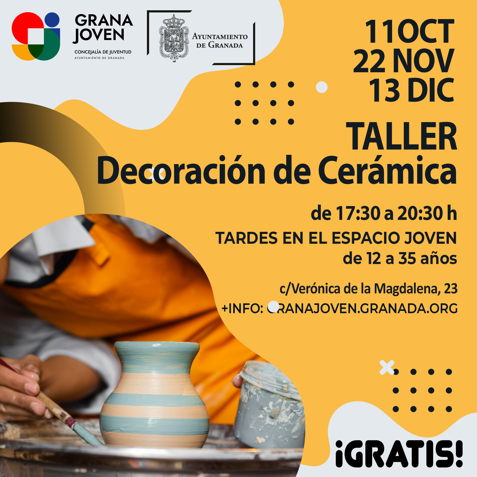 ©Ayto.Granada: Enredate: Tardes en el Espacio. DECORACIN DE CERMICA