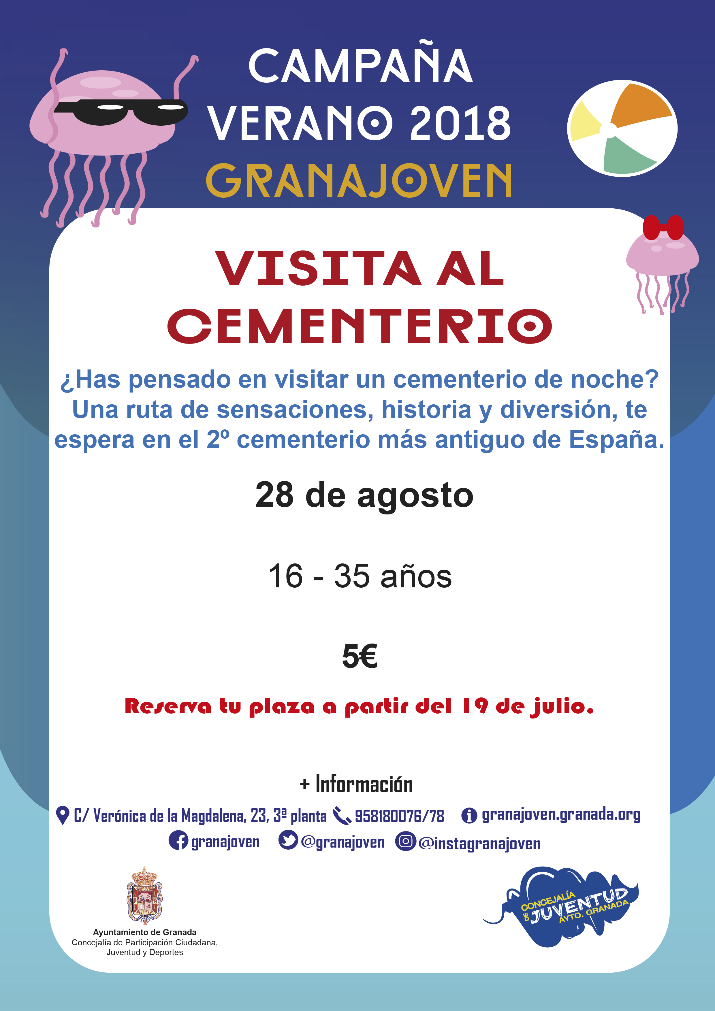 Campaa de Verano Granajoven. Visita al Cementerio