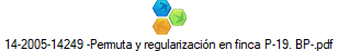 14-2005-14249 -Permuta y regularizaci�n en finca P-19. BP-.pdf