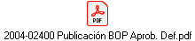 2004-02400 Publicaci�n BOP Aprob. Def.pdf