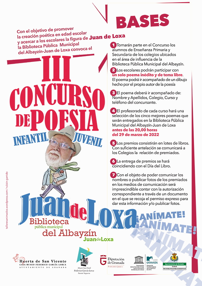 III Concurso de poesía Infantil y Juvenil Juan de Loxa