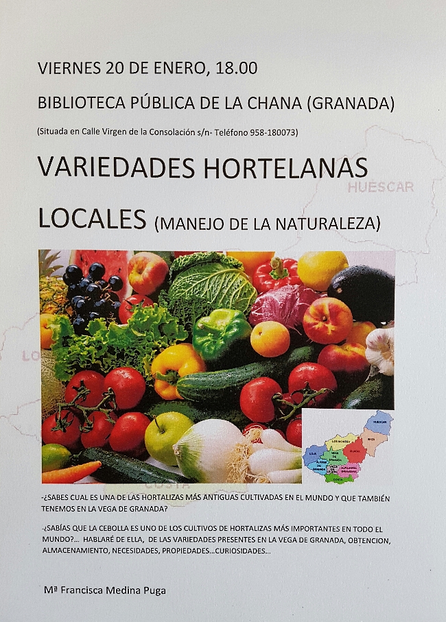 Charla de Mar�a Francisca Medina Puga: Variedades hortelanas locales