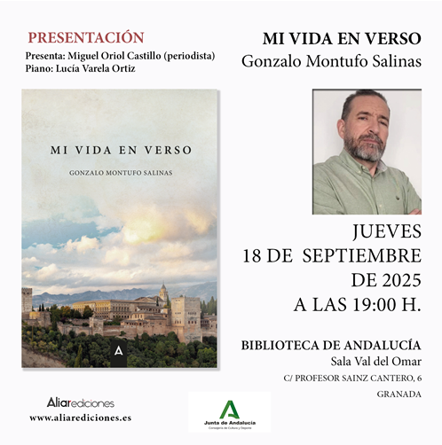 Presentación del libro: Mi vida en verso de Gonzalo Montufo Salinas