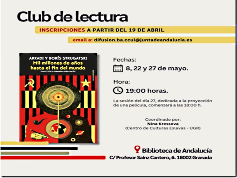 Club de lectura. Mil millones de aos hasta el fin del mundo, de Arkadi y Boris Strugatski