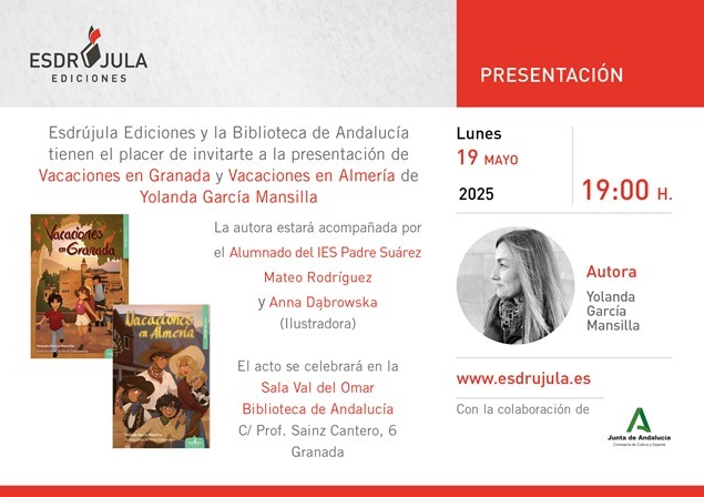 Presentación de "Vacaciones en Granada" y "Vacaciones en Almería", de Yolanda García Mansilla