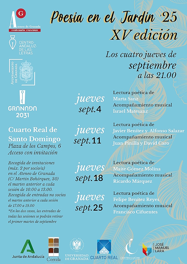 XV Edicin de Poesa en el Jardn