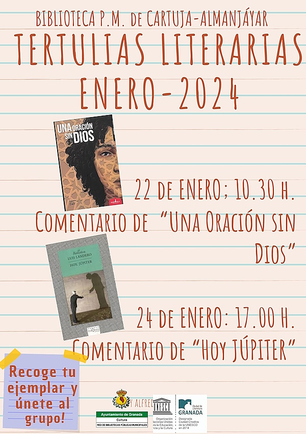 Tertulia literaria. Comentario de Hoy Jpiter de Luis Landero
