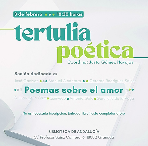 Tertulia potica: sesin dedicada a poemas de amor